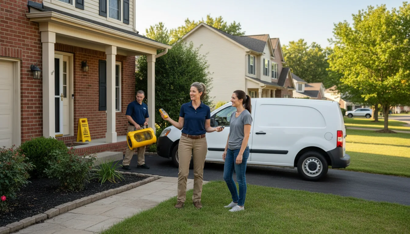 Residential water damage restoration in Partridge, KY